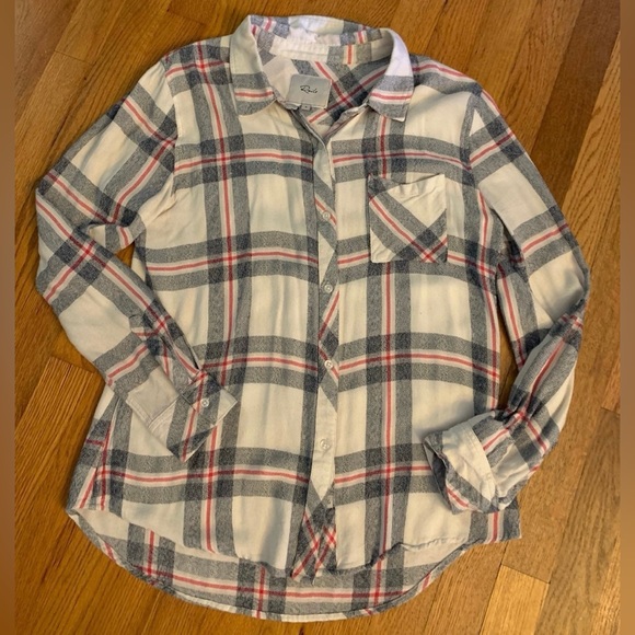 TWO like new RAILS button up plaid tops - Celeb Fave! - S & M - Each ret: $178 - Picture 7 of 12